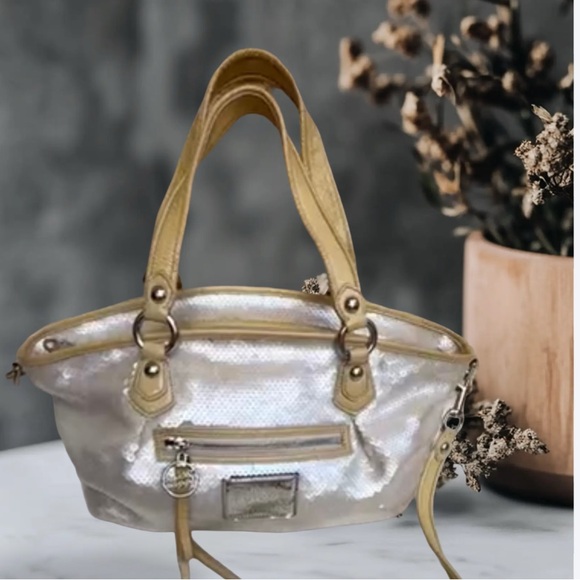 Coach poppy rocker opal sequins satchel crossbody